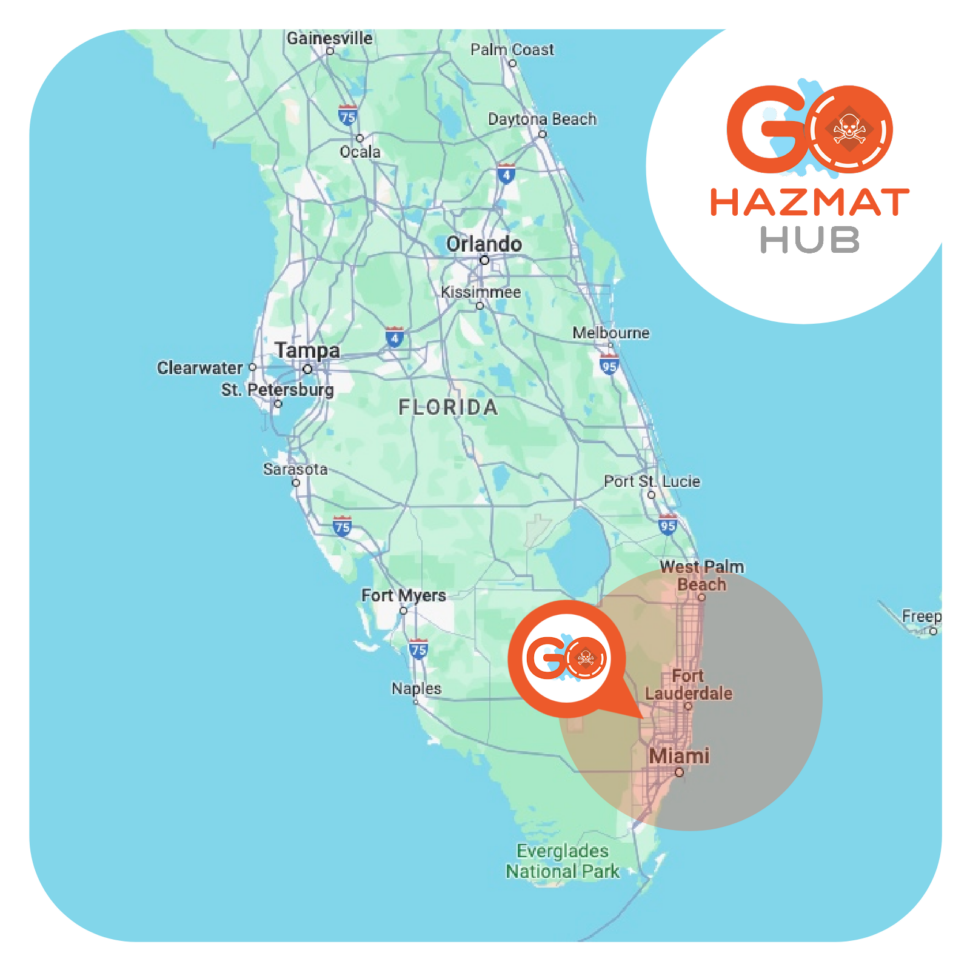 Go Hazmat Location and Service Areas In South Florida Freight Hub Group #gohazmat #doxidonut